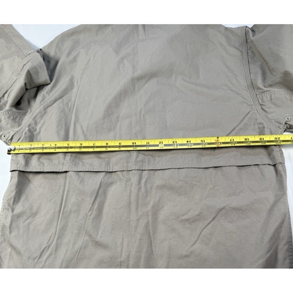 5.11 Tactical Series Shirt Mens Large Khaki Vented Canvas Long Sleeve Button Up - Picture 6 of 7